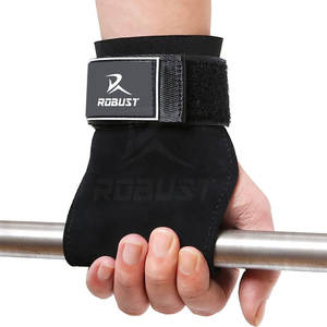 Correas de Agarre para Levantamiento de Pesas de Cuero Vacuno Transpirable y Ligero para un Entrenamiento de Fuerza y Práctica en el Gimnasio - Product Image 4