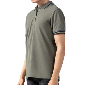 Men's Cotton Polo <b>Shirt</b> Short Sleeve <b>Collared</b> <b>T</b> <b>Shirt</b> Breathable Knitted Casual Wear Custom Logo - Product Image 5
