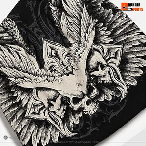 Gorro Unisex Estilo Punk con Estampado de Calavera y Alas, 100% Acrílico, Gorro de Invierno para Adultos, Uso Casual, Nuevo Diseño 2026 - Product Image 6