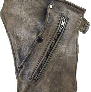 Chaps en cuir pour hommes et femmes – Chaps de motard western en cuir de vachette pleine fleur de qualité supérieure, faits à la main - Product Image 4