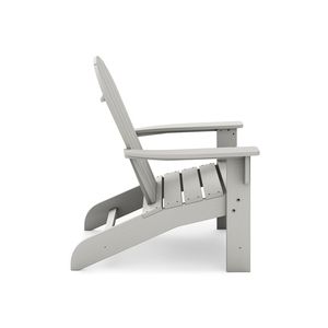 Sedia Adirondack in Legno Sintetico HDPE Grigio Scuro di Alta Qualità per Piscina, Patio e Giardino Elegante - Product Image 3