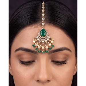 Indian Ethnic Artificial Jewellery Vidhi Victorian Mang Tika Cultural Collectible - Product Image 1