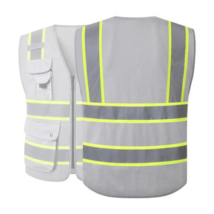 Gilet de sécurité réfléchissant à LED de classe 2 ANSI, en maille, avec fermeture éclair, pour les travailleurs, la circulation routière, la construction, par Nexfit Athletics - Product Image 5