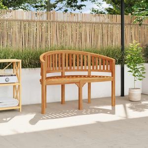 Panca da Giardino in Legno di Teak Naturale, Lunga 120 cm, Resistente e con Struttura Robusta - Product Image 1