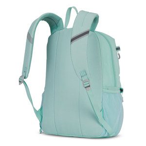 Sac à dos minimaliste vert menthe, coque souple, léger, unisexe, fermeture éclair rectangulaire, 18 pouces, usage quotidien - Product Image 2