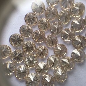 Topmost Quality Natural Diamond <b>Light</b> Brown <b>Shade</b> Loose Wholesale Brilliant Cut Champagne Color Round Diamonds - Product Image 2