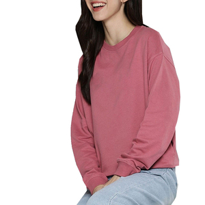 เสื้อฮู้ดดี้โอเวอร์ไซส์สำหรับผู้หญิง สีพื้น สไตล์สตรีทแฟชั่น สำหรับฤดูหนาว พร้อมโลโก้พิมพ์ลาย เสื้อสเวตเตอร์ถักไหมพรมสำหรับฤดูหนาว - Product Image 4