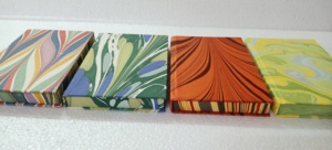 Carnet en papier marbré artisanal, journal Ebru artisanal, papeterie écologique en coton, exportateur en gros personnalisé - Product Image 2