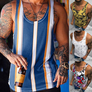 <b>Men's</b> Super Soft Cotton Modal Blend Sports Tank Tops Breathable Cooling Sleeveless Gym Shirts Casual Quick Drying Loose Fit <b>Vest</b> - Product Image 6