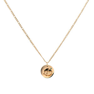 Collier élégant plaqué or 18KT Design unique avec pendentif élégant sur mesure Logo Bijoux en acier inoxydable - Product Image 3