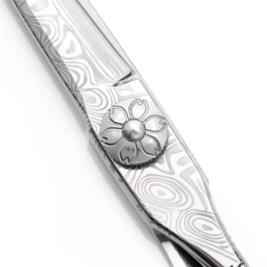 Professional Barber <b>Scissors</b> Stainless Steel Straight Blade <b>Cuticle</b> <b>Scissors</b> Removable Handle Right-Handed Durable Steel Handle - Product Image 6