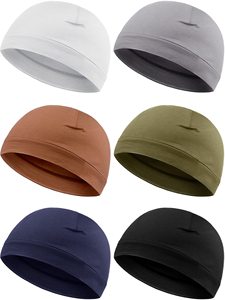 6 Gorros de Algodón con Diseño de Calavera para Hombre, Gorros para Dormir, Gorro Multifuncional para Usar Bajo el Casco, para Hombre y Mujer - Product Image 1