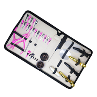Kit d'outils professionnels pour extensions de cheveux en or pour l'application et le retrait de micro-anneaux, micro-liens et liens à la kératine