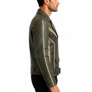 Chaqueta de Cuero Premium para Motociclistas, Estilo Clásico, Construcción Duradera y Cómoda para Uso Diario - Product Image 6