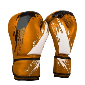 Leather Boxing <b>Gloves</b> For Professional Training Hook and Loop Closure Impact Resistant Fitness Centers Adults Boxing <b>Gloves</b> - Product Image 4