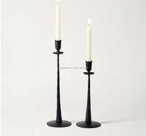 Bougeoir décoratif en fil de métal géométrique pour maison et hôtel d'Inde - Product Image 4