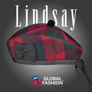 Gorra Glengarry Highland 2026 de Primera Calidad, Hecha a Mano, con Tartán Distintivo del Clan Lindsay, Accesorios Escoceses - Product Image 3