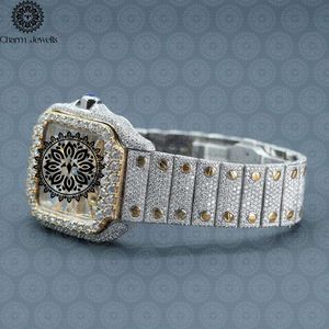 Charm_Jewells Luxury Men's Stainless Steel <b>Mechanical</b> <b>Watch</b> Rectangle Case Sapphire Crystal Luminous Folding Clasp 30mm Dial - Product Image 2