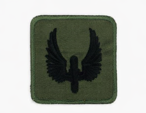 Parche Bordado con Diseño de Rueda Alada y Oliva, Estilo Táctico, Insignia para Uniforme - Product Image 1