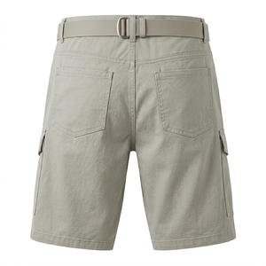 Pantalones Cortos Bermuda de Algodón de Color Sólido para Hombre, al Por Mayor, al Mejor Precio, Cintura Media, con Bolsillos, Estilo Cargo, Transpirables, Tejidos, OEM - Product Image 6