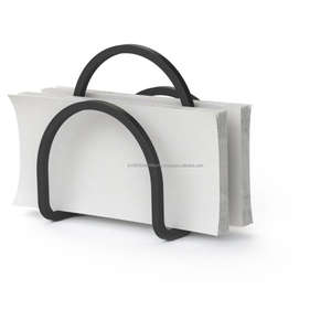 Porte-serviettes en métal à fil unique au design simple, blanc, antidérapant, luxe, pour la maison et l'hôtel - Product Image 6