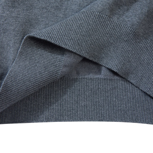 Men's Navy Blue Knitted <b>Henley</b> Sweater Regular Fit <b>Long</b> <b>Sleeve</b> Button Up Casual Pullover Autumn Wear - Product Image 5