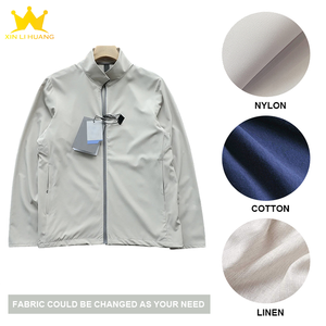Breathable UV Protection Thin <strong>Smart</strong> Casual Safari <strong>Jacket</strong> with Zipper Stand Collar Solid Pattern - Product Image 5