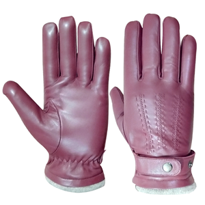 Guantes de cuero unisex con pantalla táctil transfronteriza, cálidos para invierno, impermeables, cortavientos, acolchados de terciopelo, para exteriores - Product Image 4