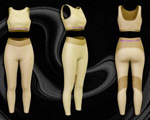 Conjunto de Leggings y Sujetador Deportivo sin Tirantes para Mujer, 180-240 GSM, Sublimación Personalizada, Antibacteriano, Marca Privada, Ropa Deportiva OEM - Product Image 4