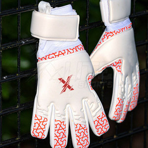 Youth Professional Rubber Injector Goalkeeper Gloves Latex Palm Grip Breathable Flexible <b>Finger</b> Fit Adjustable <b>Strap</b> for - Product Image 4