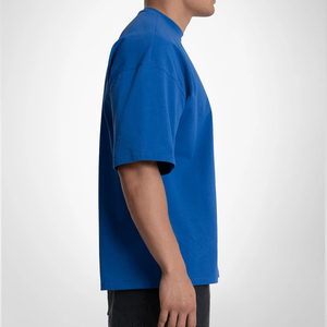 เสื้อยืดคอตตอนวินเทจทรงบ็อกซี่สไตล์สตรีทแวร์ ล้างสีแบบแอซิดวอช ทรงปกติ แขนสั้น เสื้อยืดเปล่าสำหรับผู้ชาย เสื้อลำลอง สั่งทำขายส่งได้ - Product Image 3