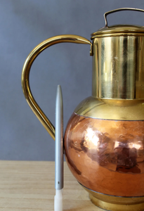 Carafe à eau en cuivre pur de style vintage, design martelé, pour la cuisine et la table, pour la consommation d'eau, fournitures pour restaurants et hôtels - Product Image 3