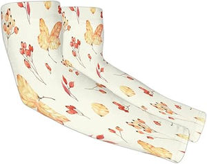 Mangas de poliéster rojas para brazos, para béisbol, baloncesto, fútbol – Equipo deportivo sin costuras - Product Image 2