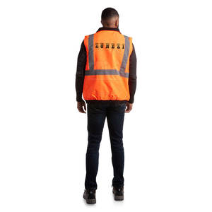 Chaleco Reflectante de Seguridad de Alta Visibilidad, Nuevo Estilo, Último Diseño, Hecho de Poliéster, ANSI Clase 1, Impermeable, con LED Intermitente y Logotipo Personalizado - Product Image 5