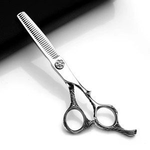 Ciseaux de coiffure professionnels, ciseaux de coiffeur 5,5 pouces, outil de coupe et d'éclaircissement, outil de barbier manuel en acier inoxydable - Product Image 4