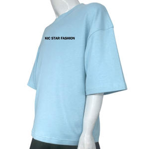 Camiseta de Manga Corta para Hombre, Corte Regular, 100% Algodón, Transpirable, Color Sólido, Hombros Caídos, con Logotipo Personalizado, Venta al Por Mayor, OEM, Estilo Urbano - Product Image 6