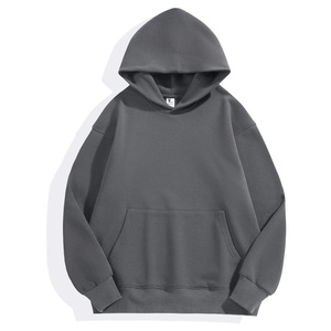 Sweat à capuche streetwear d'hiver sur mesure, 330 grammes, poids lourd, longueur standard, en molleton de coton French Terry, écologique, en promotion - Product Image 3