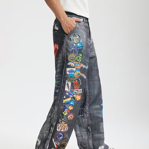 Custom Streetwear Vintage Raw Red Tornado Selvedge <b>Jeans</b> Denim Pants Baggy Fit Men Trouser Men's Raw Denim <b>Jeans</b> Whole Sale 2024 - Product Image 6