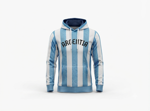 Sudadera con Capucha Personalizada del Equipo de Fútbol Argentino, Sublimada, Deportiva, de Manga Larga, de Forro Polar, Unisex, para Fanáticos del Fútbol - Product Image 2