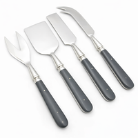 Ensemble de Spatules à Fromage en Acier Inoxydable et Os Écologiques, Durables et Élégantes pour Servir le Fromage à Table