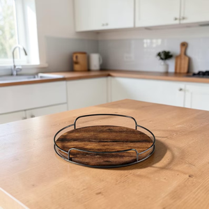 Wooden Lazy Susan Organizer Kitchen Turntable Tray Spice Organizer Countertop Storage Round Tray Housewarming Gift Spring Decor - Product Image 5