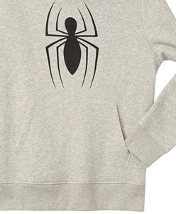 Sweat-shirt à capuche en molleton imprimé araignée pour homme, nouveau style, impression numérique, couleur unie pour l'hiver - Matière polyester/coton - Product Image 2