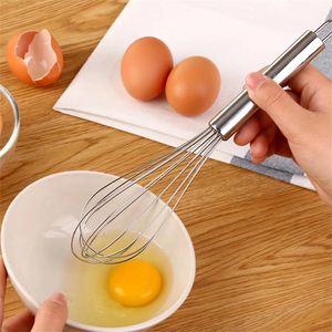 Batteur à oeufs manuel multifonctionnel et écologique en acier inoxydable Fouet à main Outils de cuisine Passe au lave-vaisselle - Product Image 1