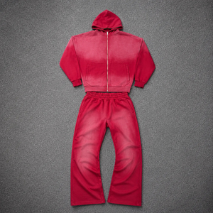 Chándal Reversible con Cremallera y Efecto Ácido, Transpirable, Material para Correr, Diferentes Estilos, Chándal Desgastado con Efecto Ácido, al Mejor Precio - Product Image 5