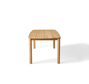 Table à manger en teck massif, style tropical, pour extérieur, jardin, terrasse, balcon, villa, hôtel, résistant aux intempéries - Product Image 3