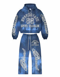 Survêtement d'hiver pour homme de qualité supérieure, 100% coton, épais, à capuche, décontracté, coupe ample, respirant, écologique, durable, 440g - Product Image 2