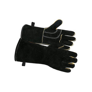 Guantes de Soldadura de Cuero Premium con Forro, Pulgar Recto, Resistentes al Calor y de Alta Resistencia - Product Image 1
