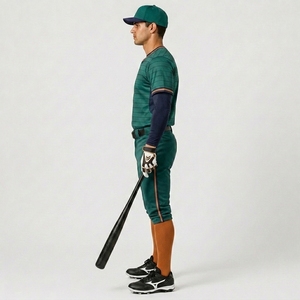 Uniforme de baseball conçu avec un tissu en polyester respirant, construction légère, uniforme de baseball professionnel, vêtements personnalisés - Product Image 3