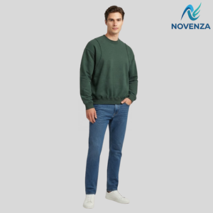 Sweat-shirts personnalisés en gros avec logo, épais, effet usé, coupe oversize, vierges à personnaliser - Product Image 2