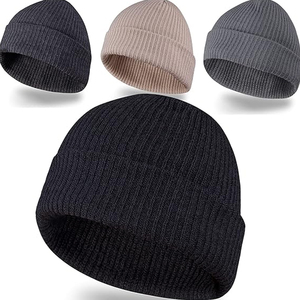 Gorros de Punto Clásicos de Invierno, Unisex, 100% Acrílico, Cómodos y Elásticos, Ideales para el Uso Diario en Clima Frío - Product Image 1